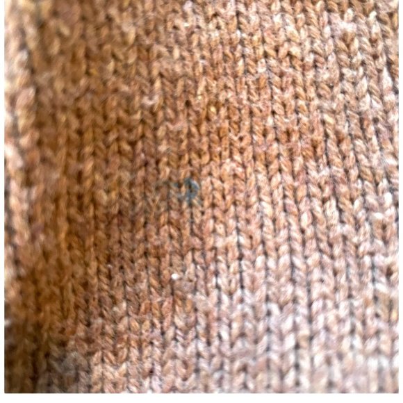 Gap Men's Knitted Pull Over Mock Neck Half Zip Up Sweater Brown M Medium - Picture 9 of 9